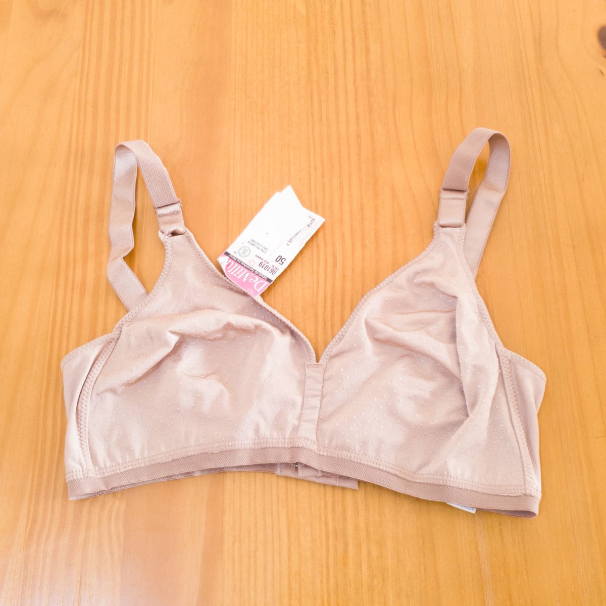 Suti Olimpo Bege Rosado Demillus Lingerie Feminina Demillus Nunca