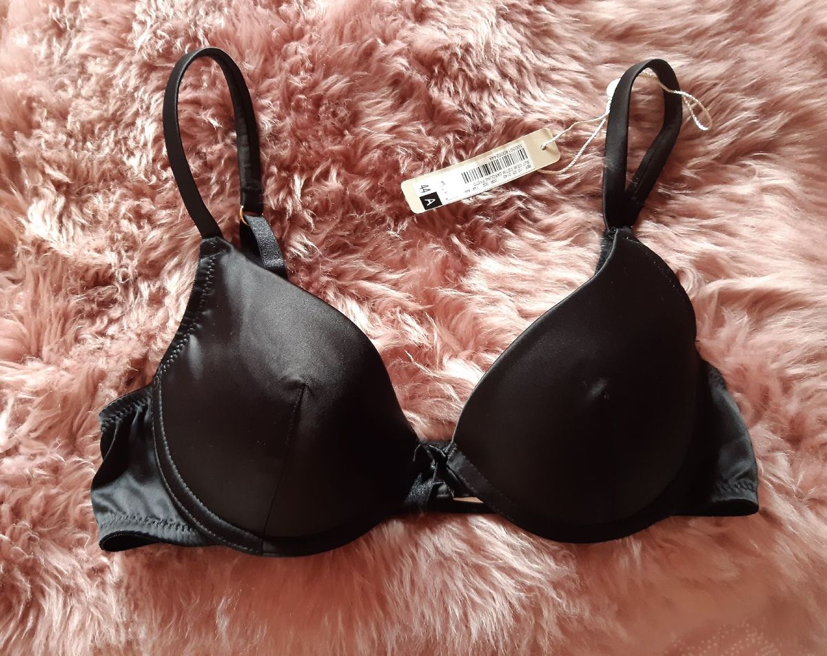 Sutiã Preto Loungerie Lingerie Feminina Loungerie Nunca Usado