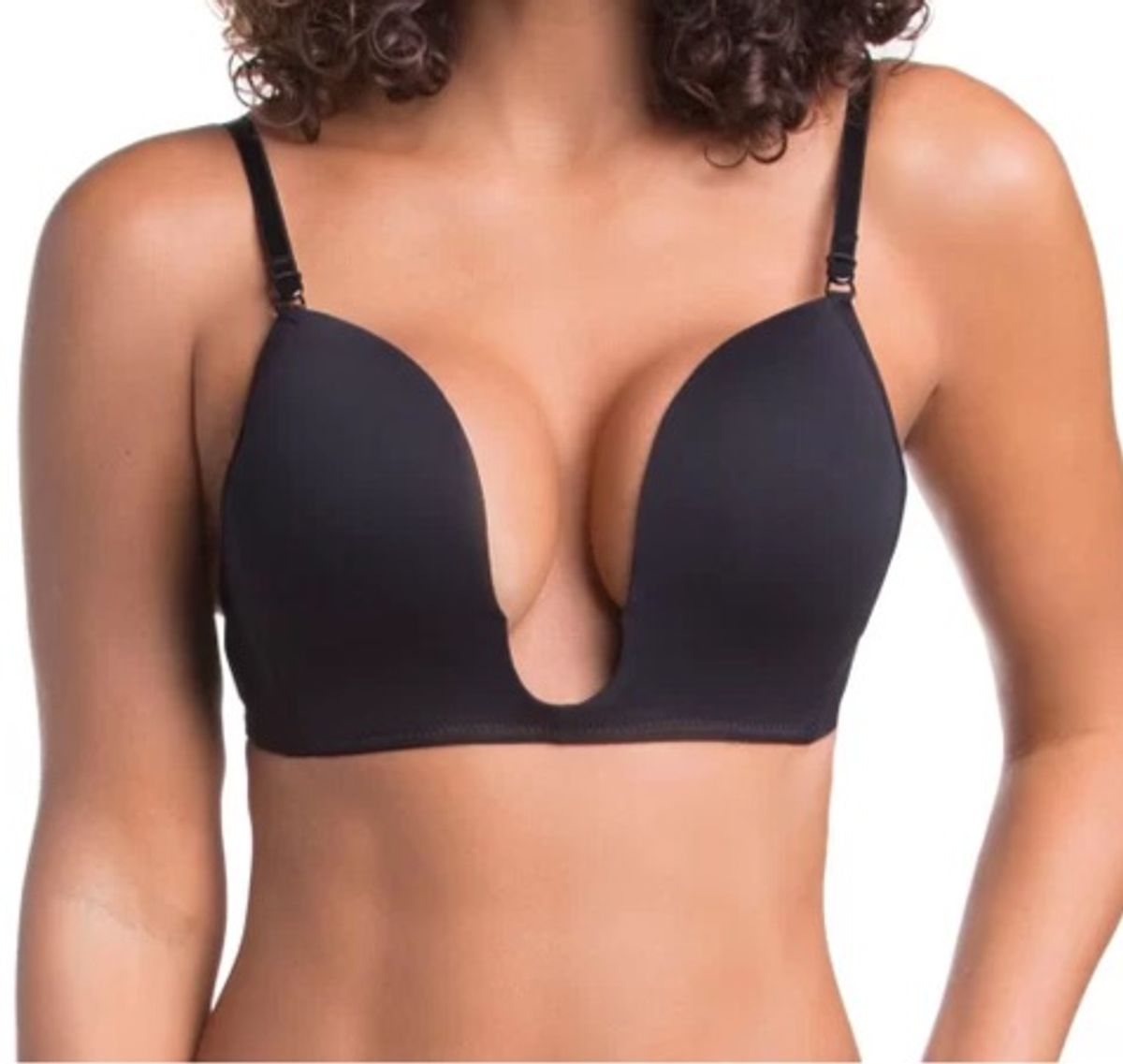 Sutiã Trifil Bojo Decote Profundo Preto Lingerie Feminina