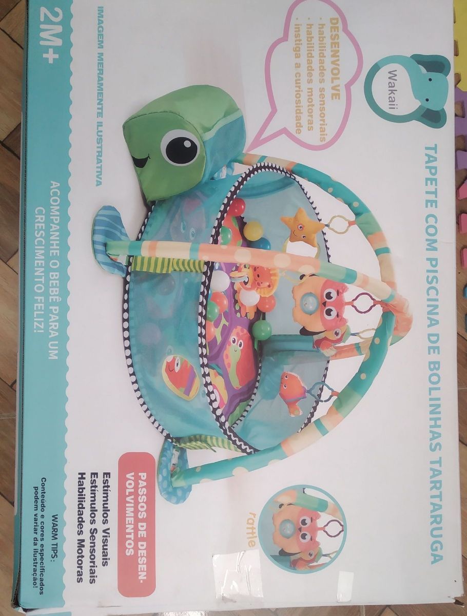 Tapete Piscina De Bolinhas Tartaruga Item Infantil Wakaii Usado