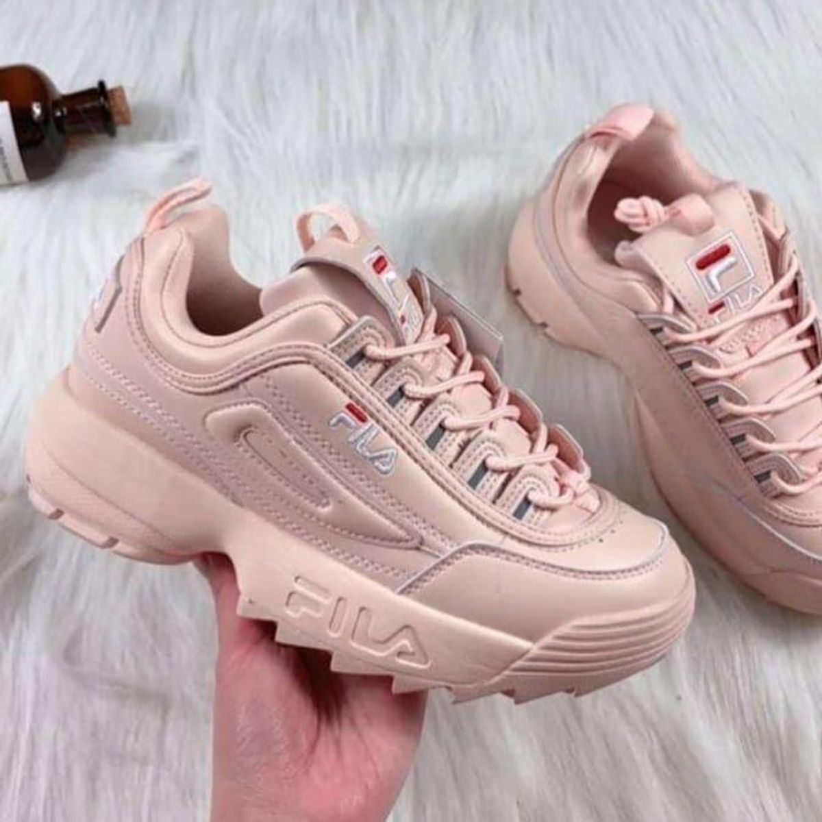 Tenis Fila Disruptor Nude Mulher T Nis Feminino Fila Nunca Usado