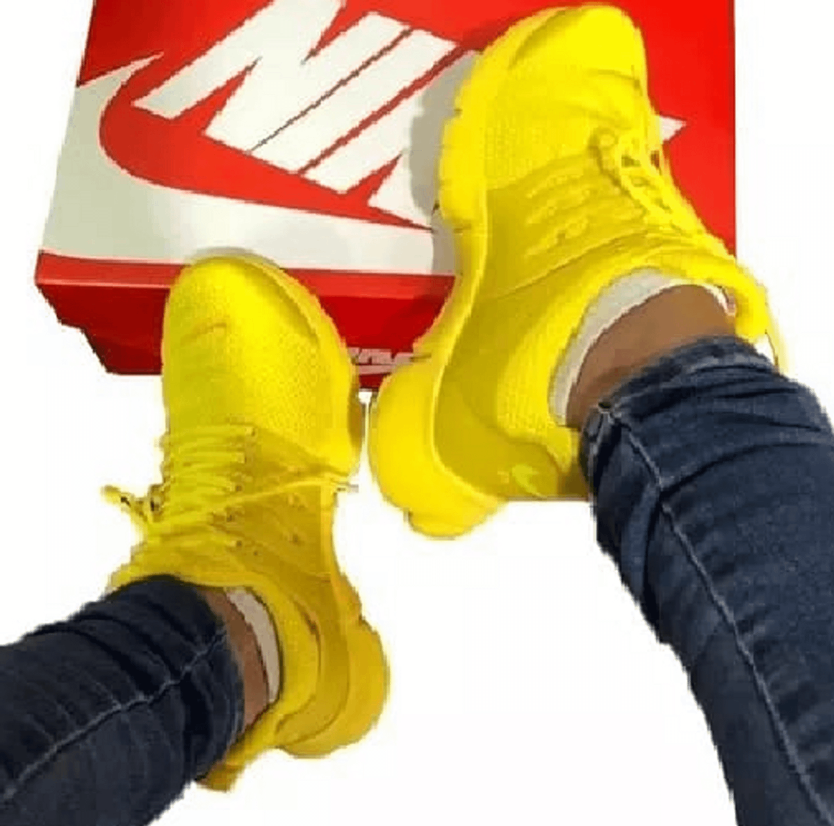 T Nis Nike Air Presto Amarelo Muito Lindo Tamanho T Nis Masculino