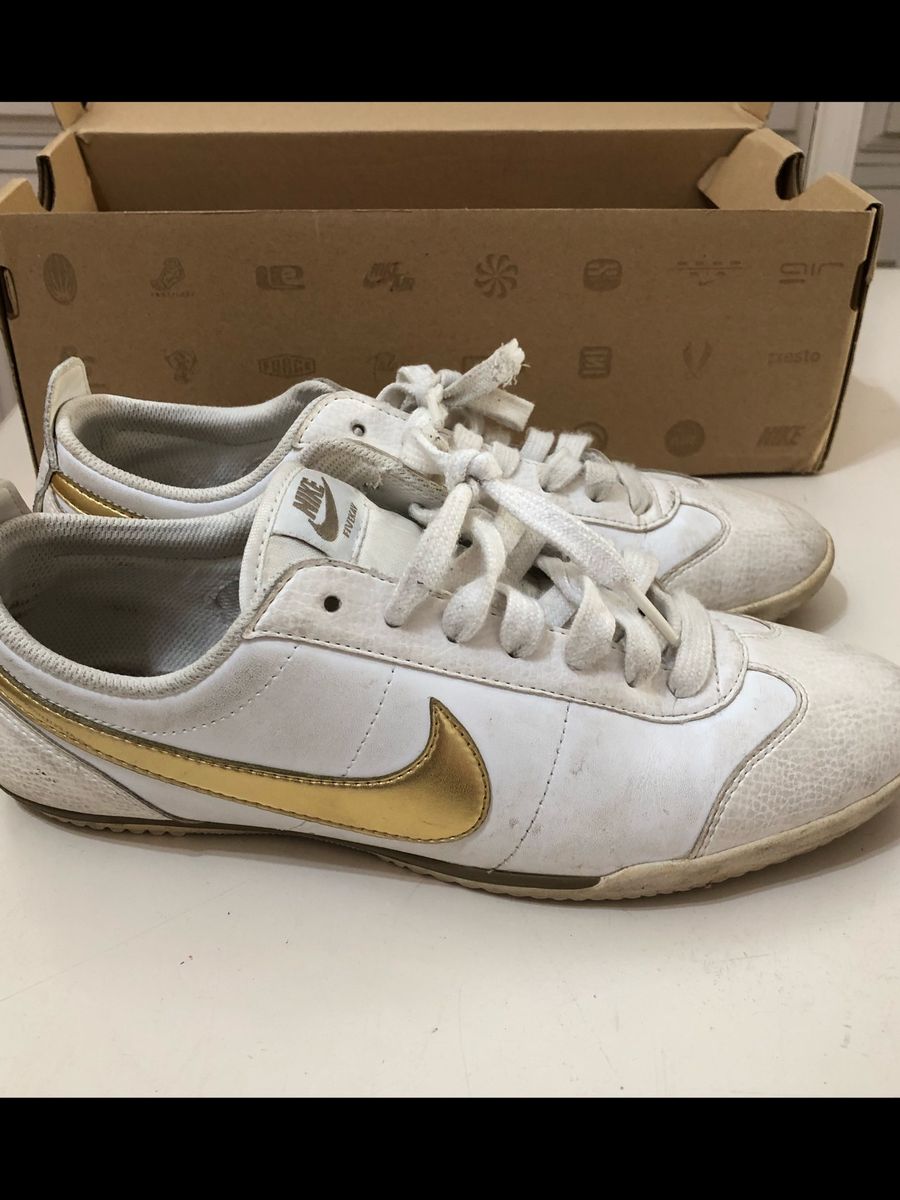 T Nis Nike Branco E Dourado T Nis Feminino Nike Usado Enjoei