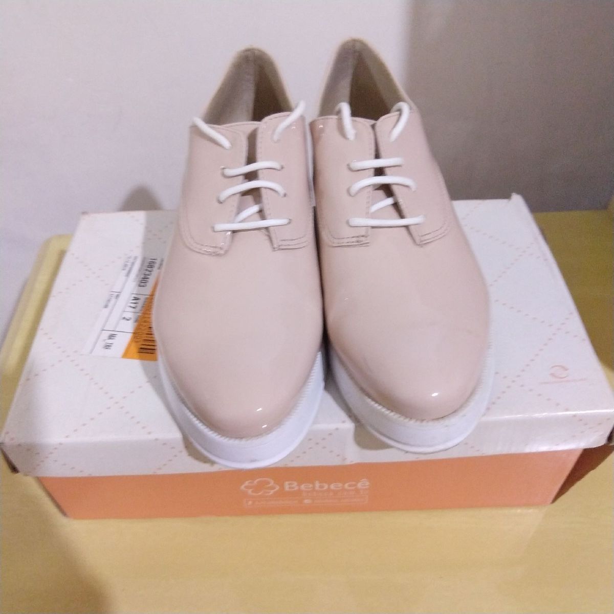 Tênis Oxford Bebecê Nude Vinil Tênis Feminino Bebece Usado 51626598