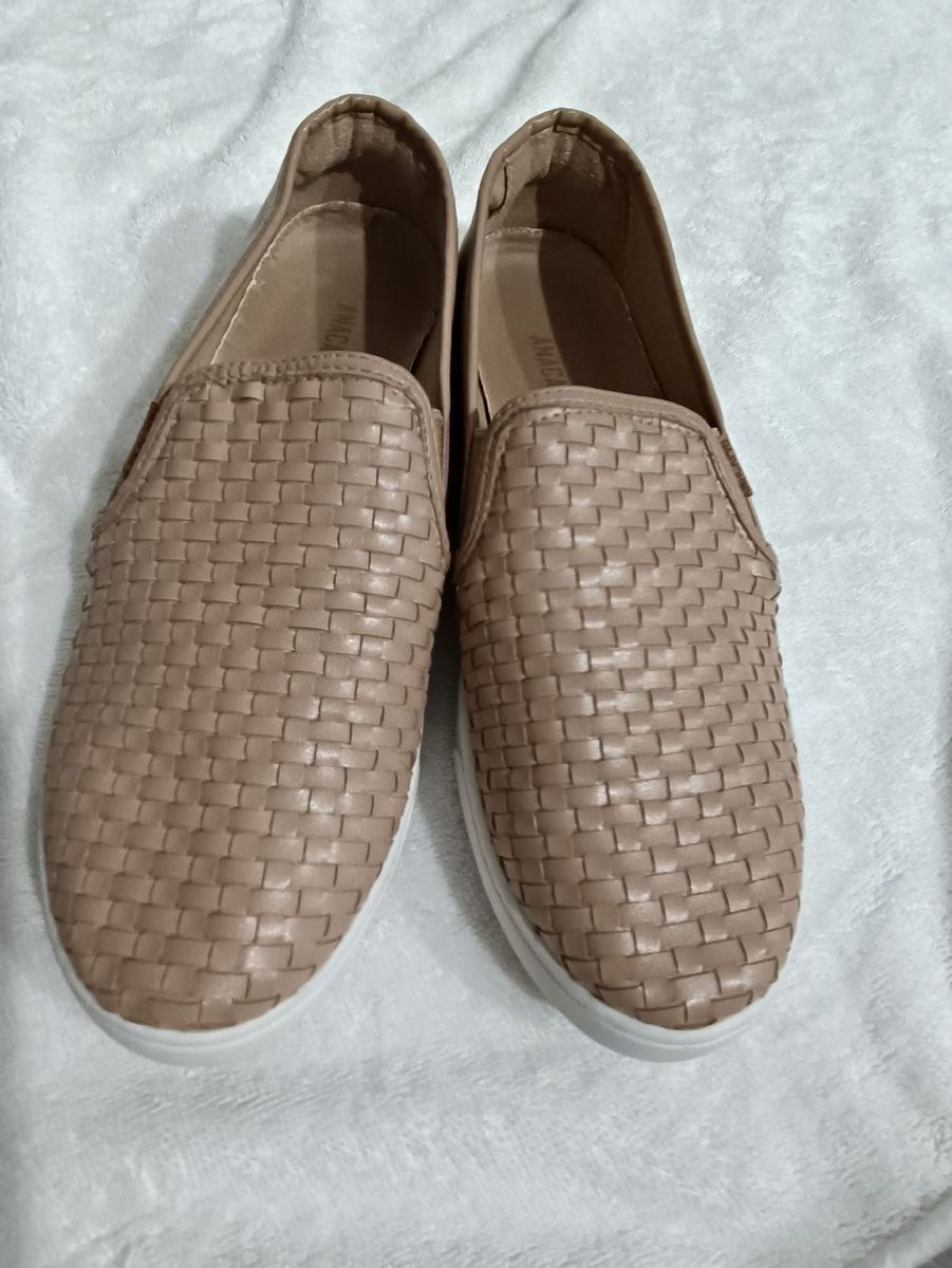 Tênis Slip On Nude Tênis Feminino Anacapri Usado 84923995 enjoei