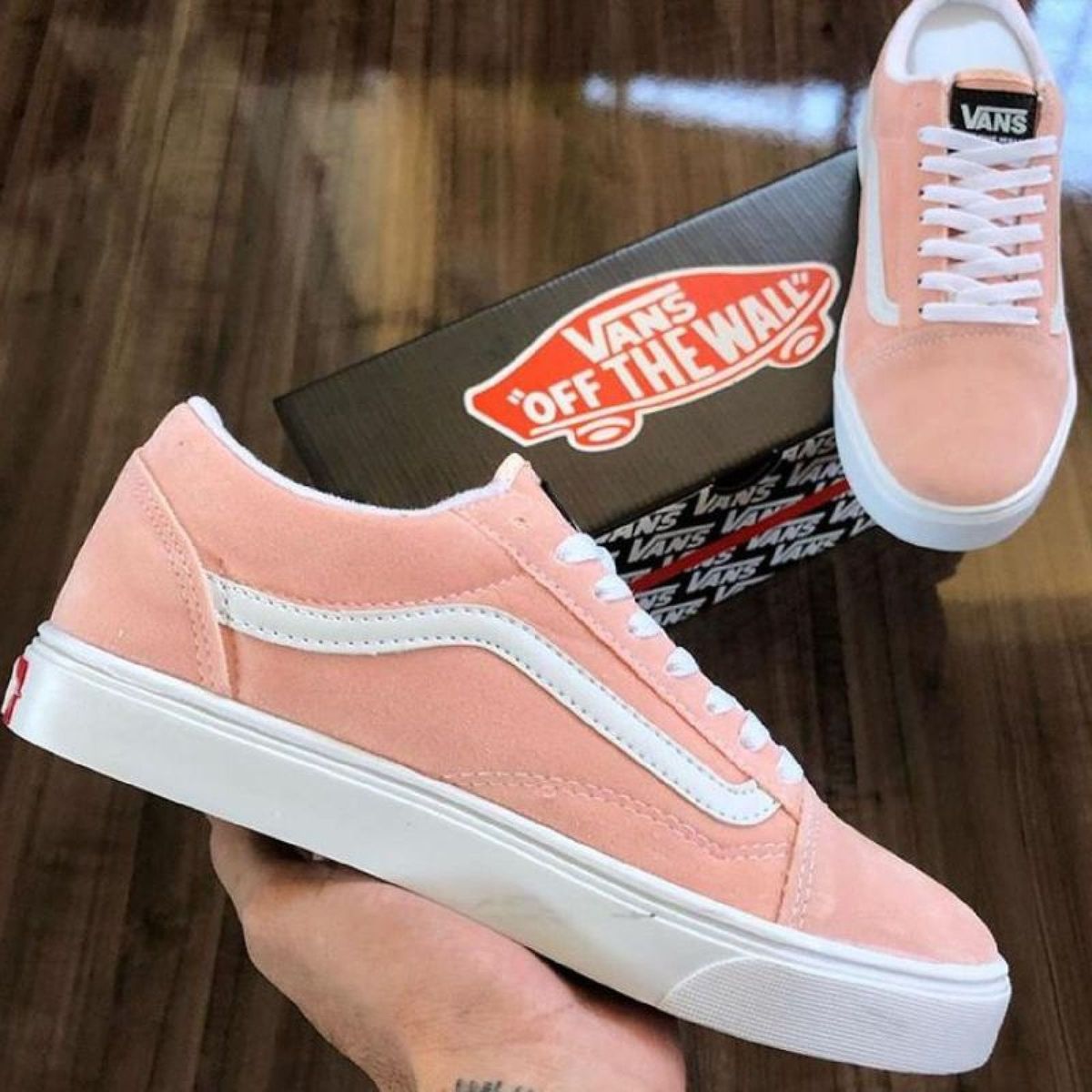 Tênis Vans Old Skool Feminino Rosa Nude a Pronta Entrega Tênis