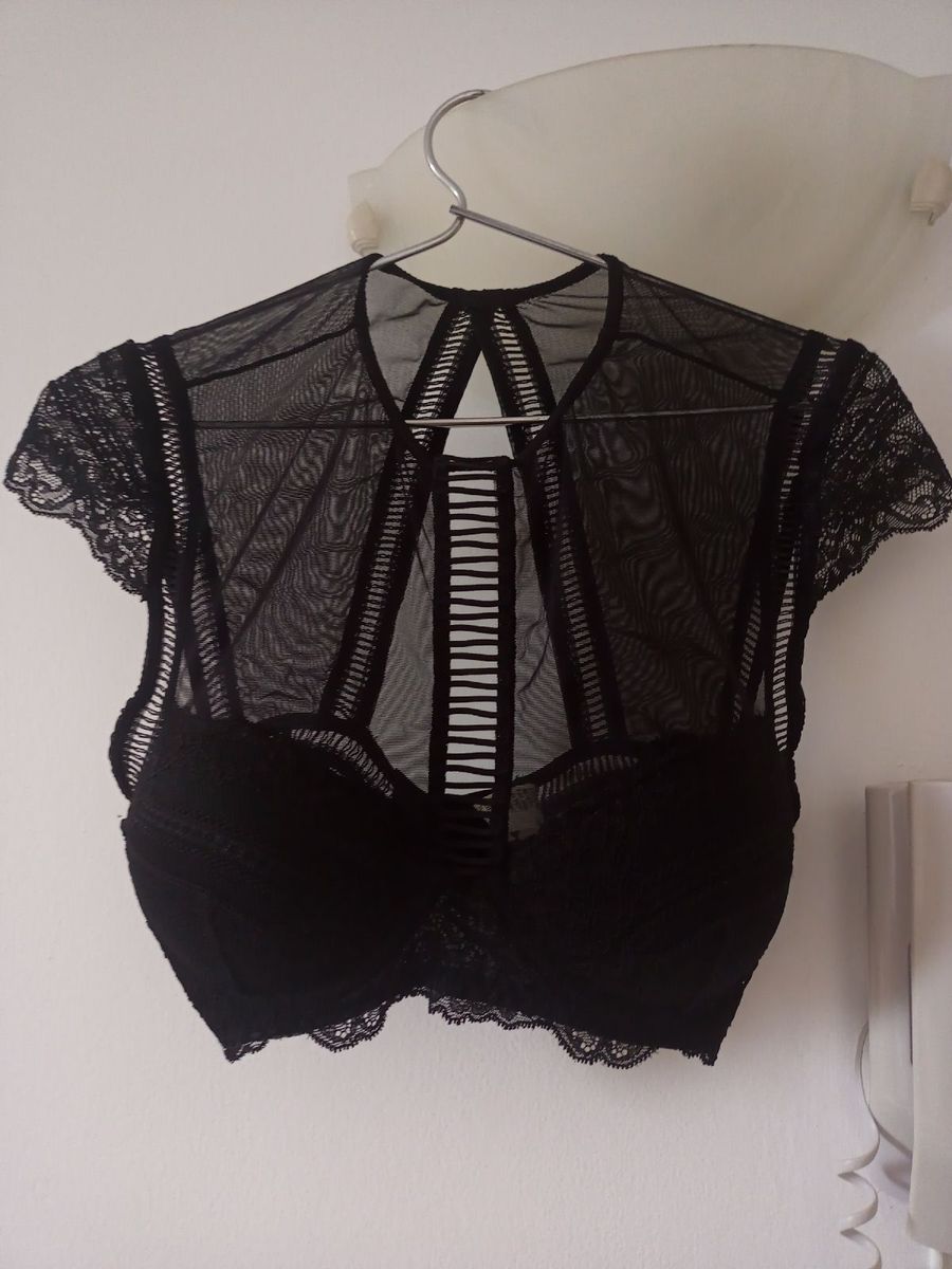 Top Preto Valisere Lingerie Feminina Valisere Usado Enjoei