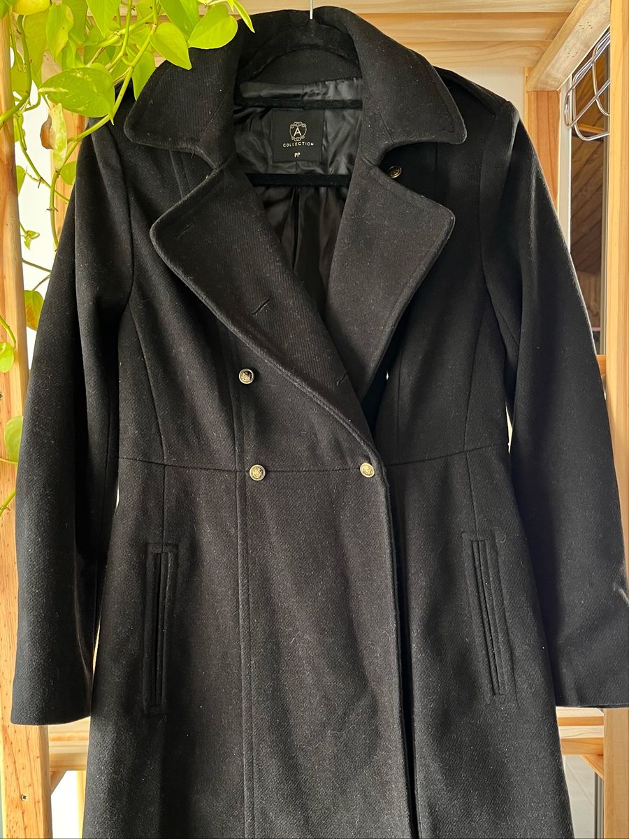 Trench Coat Lã Batida Casaco Feminino Renner Usado 74463321 enjoei