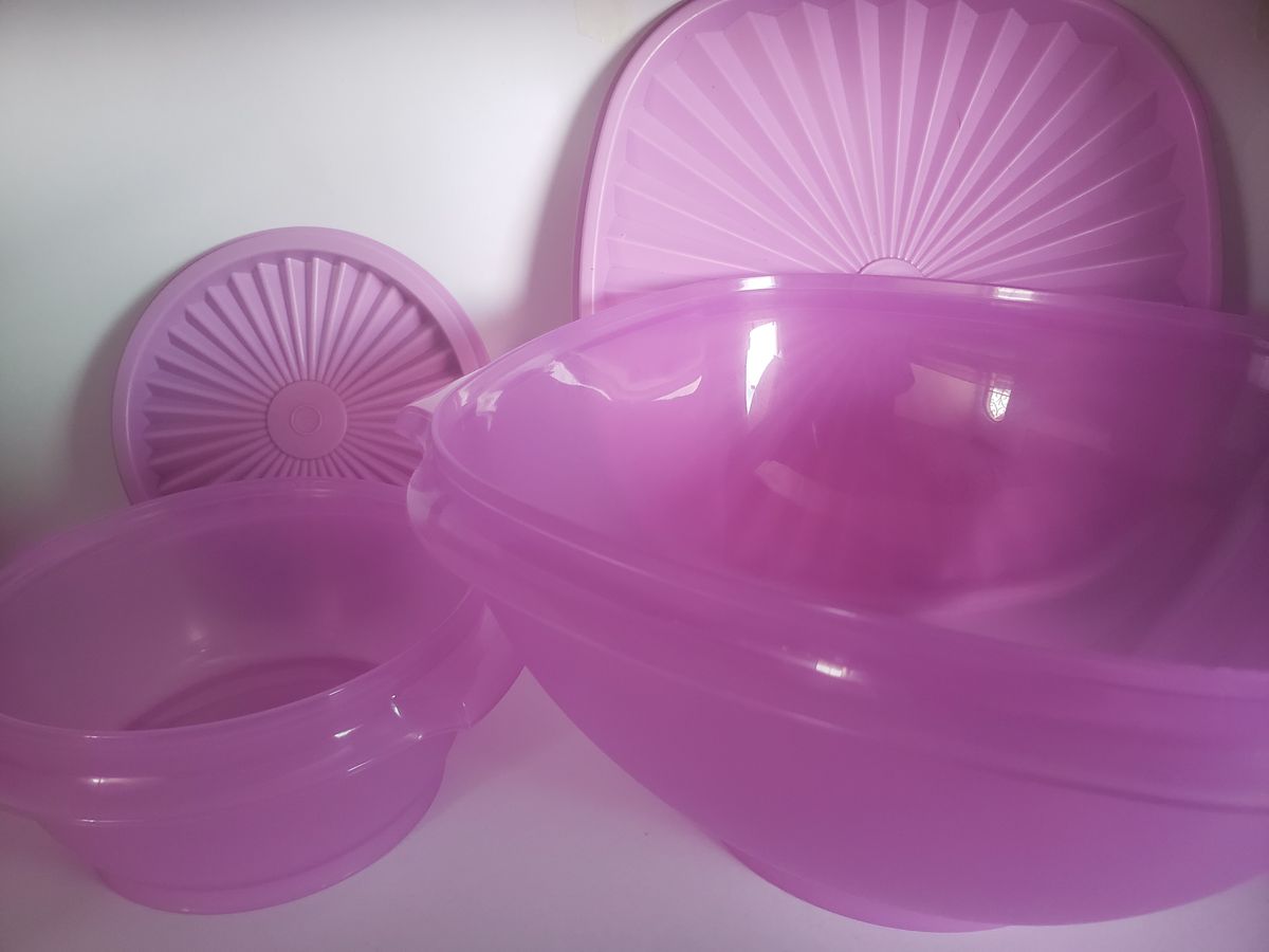 Tupperware Kit Tigelas Sensa O Tampa Roxa M Vel De Cozinha