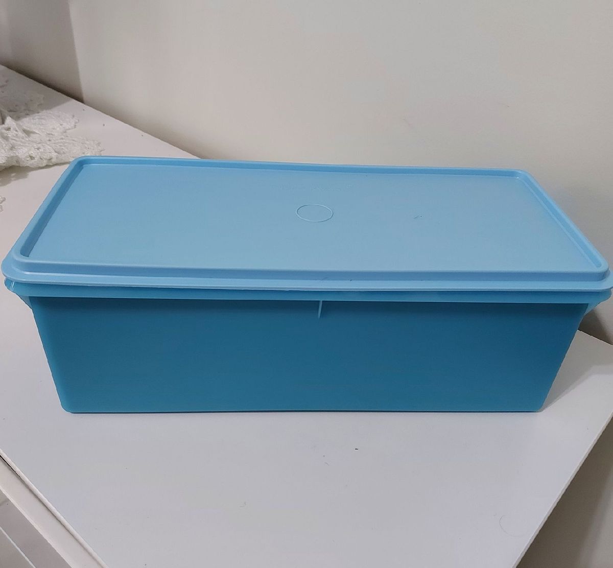 Tupperware Mega Caixa 6 Litros Azul Móvel de Cozinha Tupperware Nunca