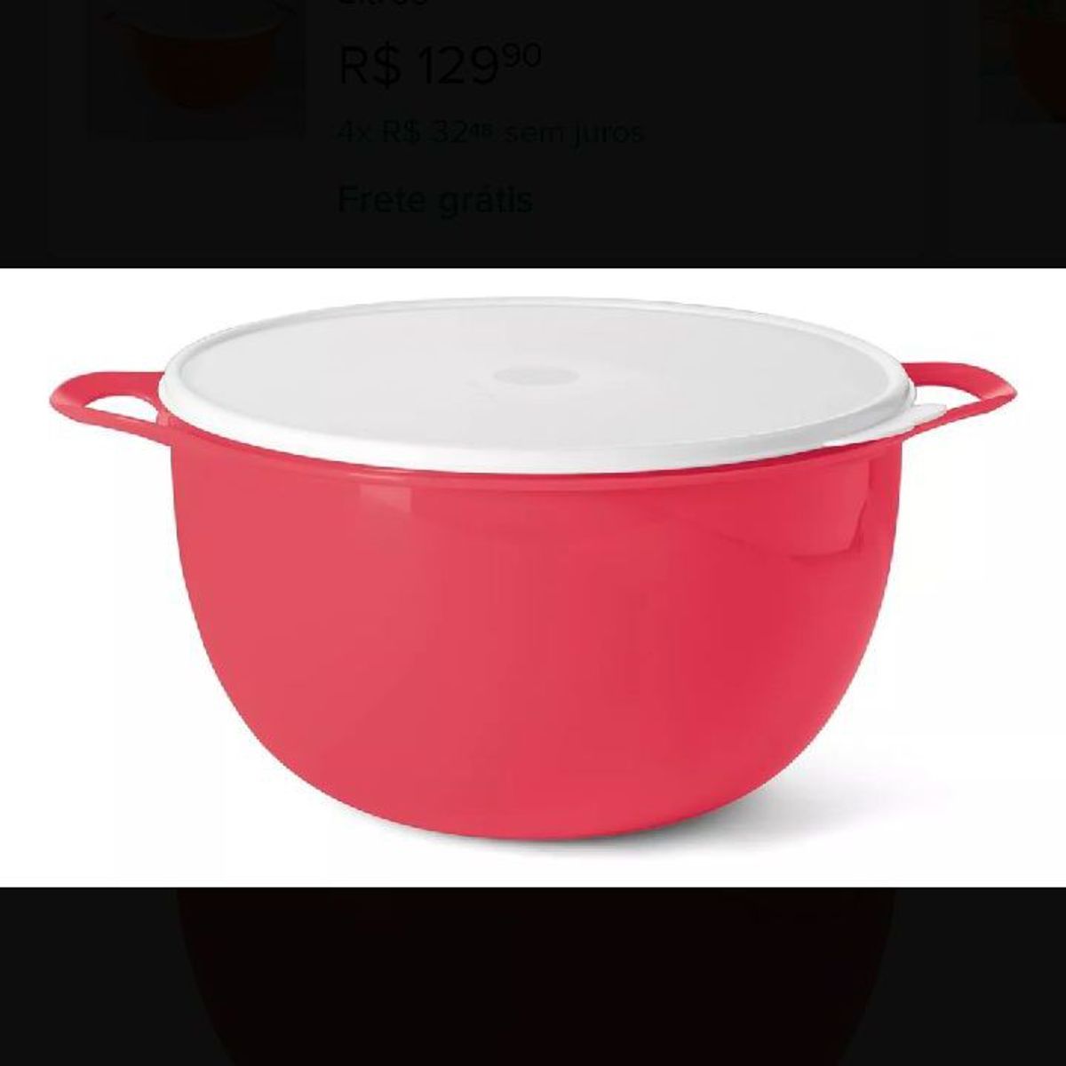 Tupperware Mega Criativa Litros Tigela Para Preparar M Vel De