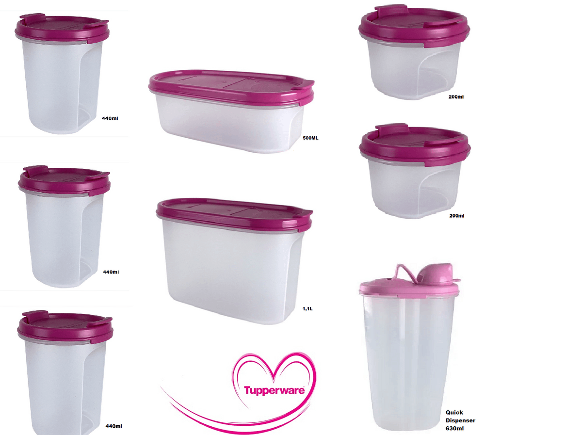 Tupperware Pda Linha Modular Kit P S Novo Original Lindo