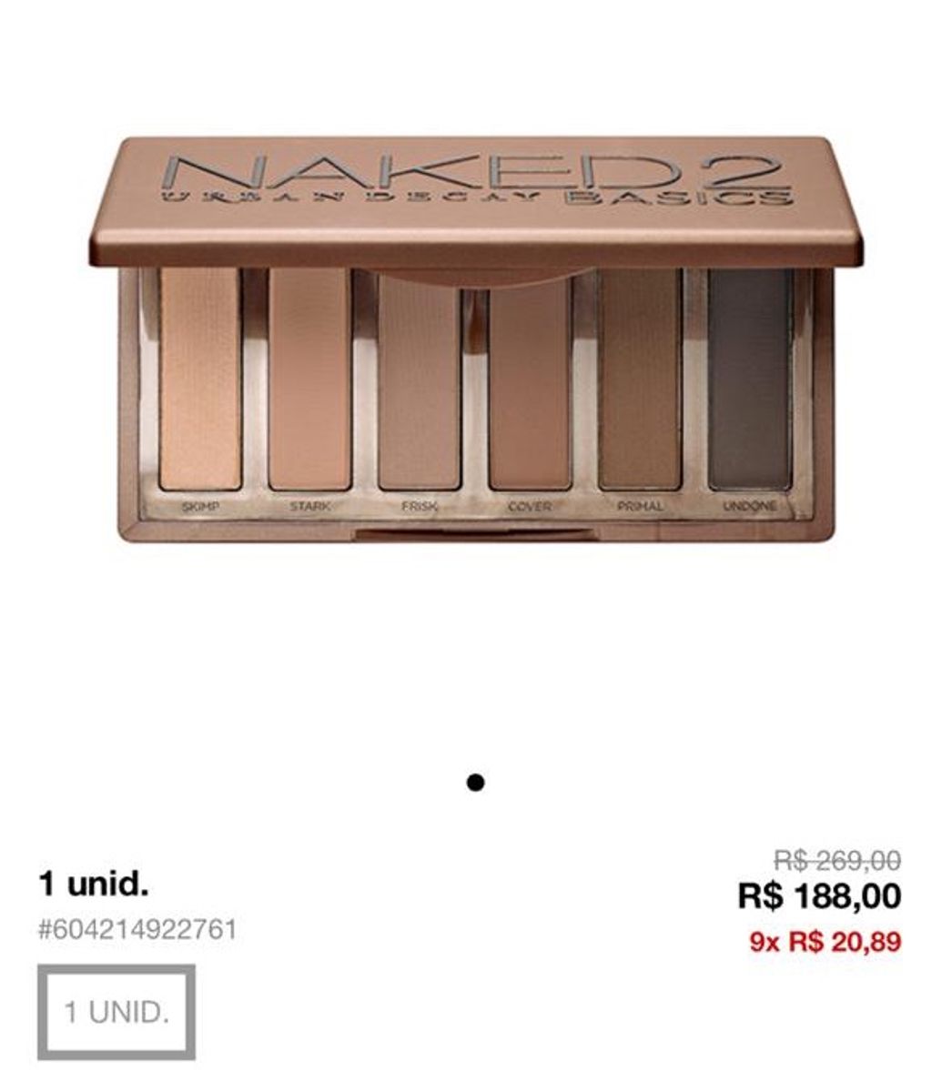 Urban Decay Naked Basics 2 Maquiagem Feminina Urban Decay Naked Nunca