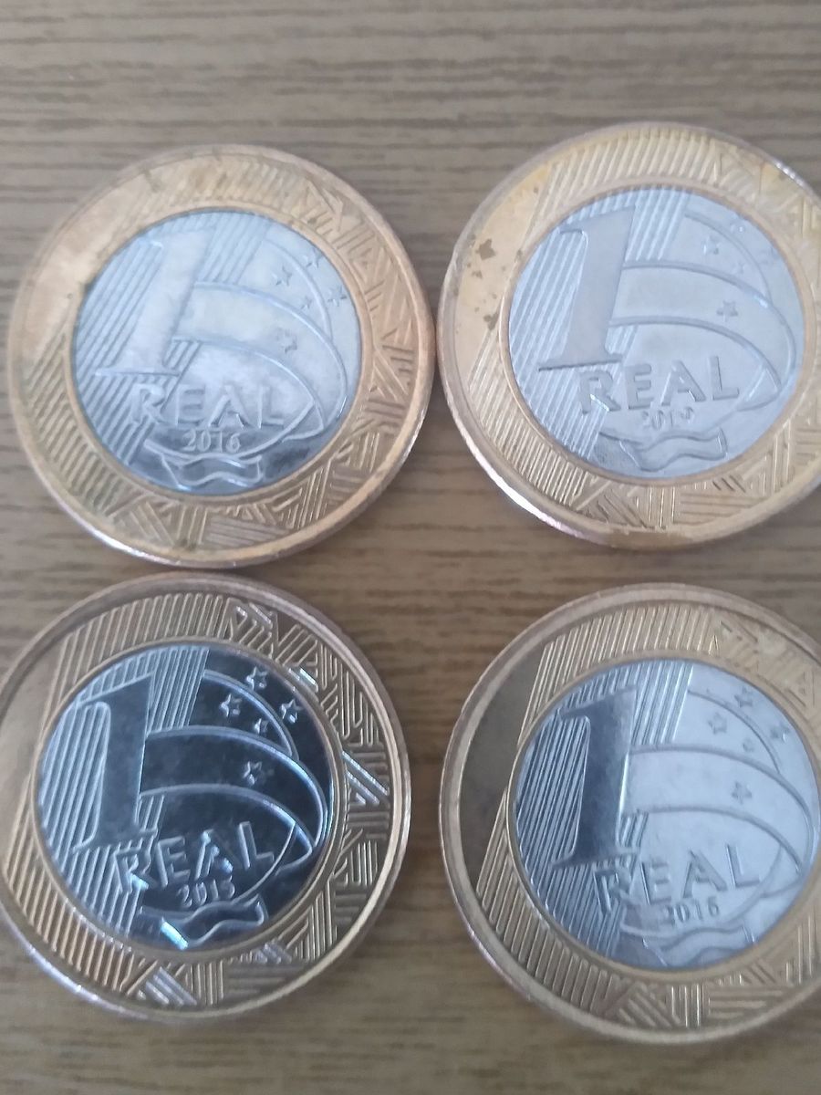 Vendo 04 Moedas Mascotes E Comemorativas De 1 Real Cacareco Usado