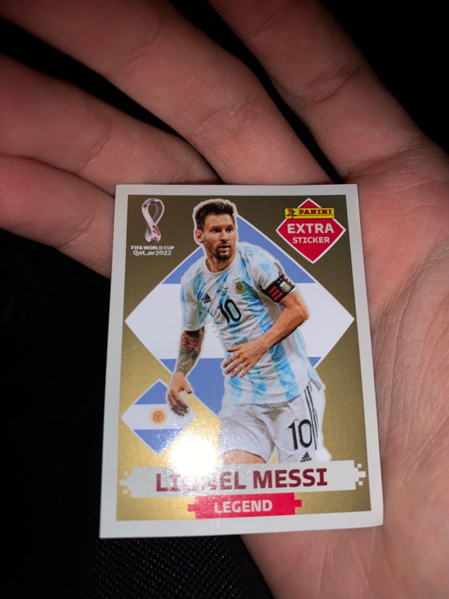 Vendo Figurinha Extra Gold Lionel Messi Copa Do Mundo Lbum Panini