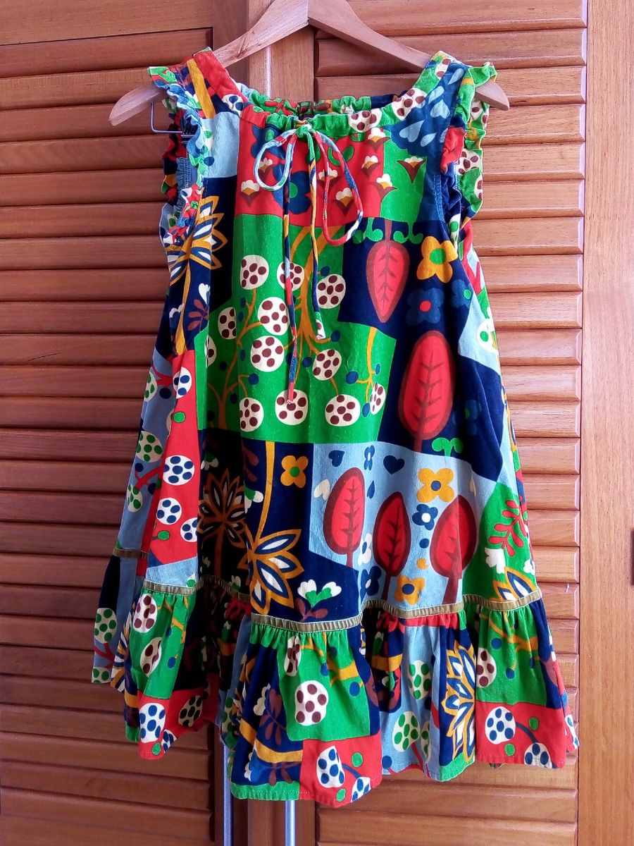 Vestido F Bula Floresta Roupa Infantil Para Menina Fabula Usado