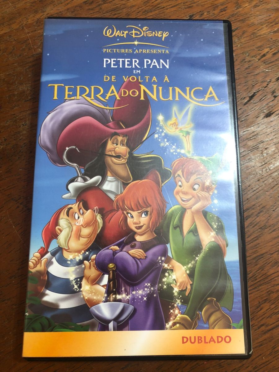 Vhs Peter Pan de Volta À Terra do Nunca Disney Filme e Série