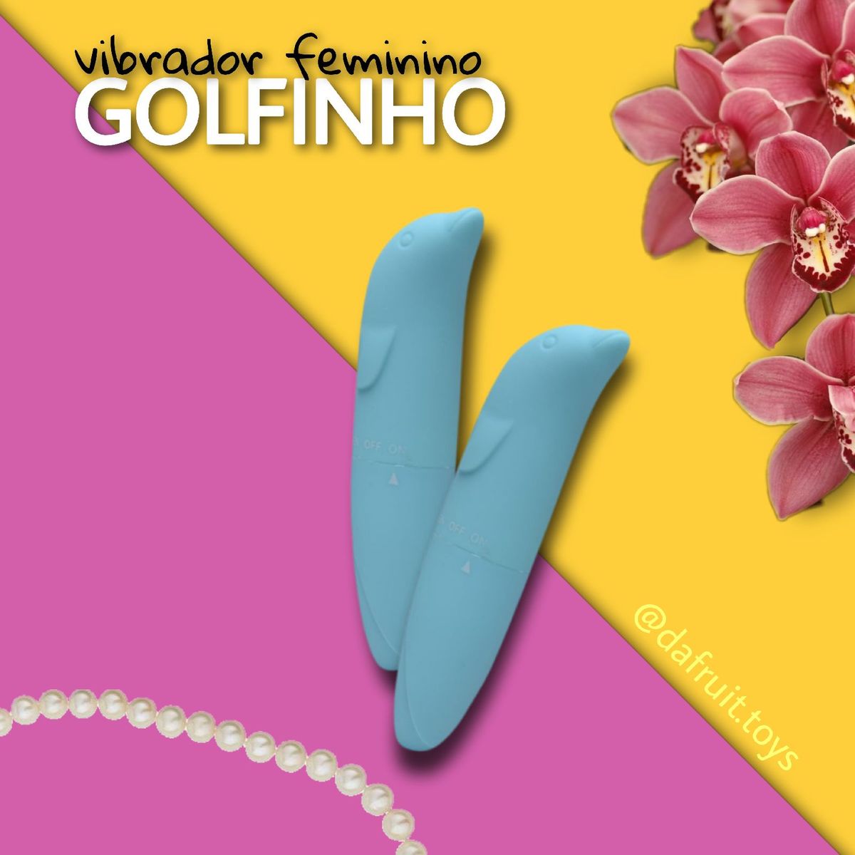 Vibrador Ponto G Colors Golfinho Azul Claro Cosm Tico Feminino Sex