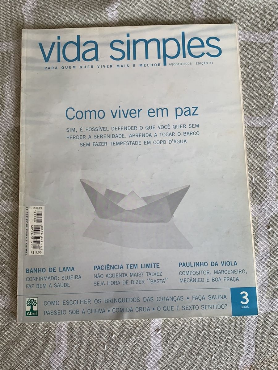 Vida Simples Como Viver Em Paz Livro Usado Enjoei