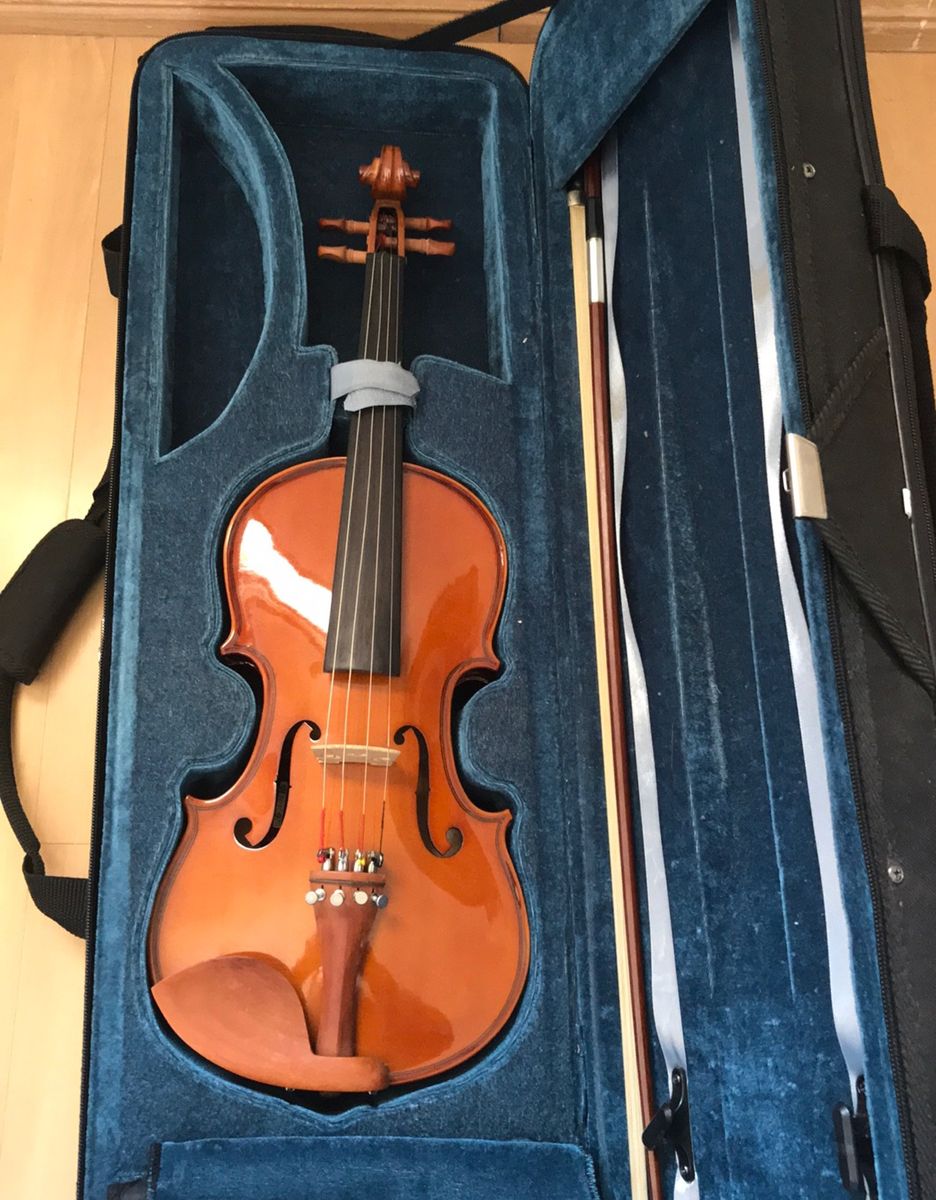 Violino Eagle 3 4 Completo Estojo Arco Breu E Cordas Anti