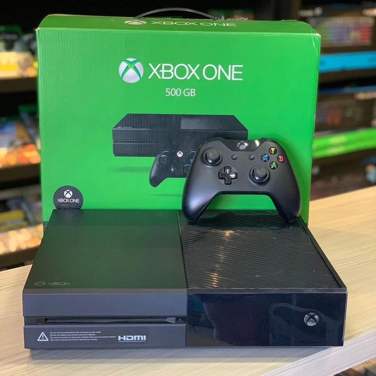 Xbox One Fat 500 Gb Controle Console De Videogame Microsoft Usado