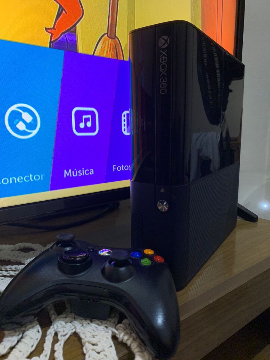 Xbox Super Slim 360 Bloqueado Console De Videogame Xbox Usado