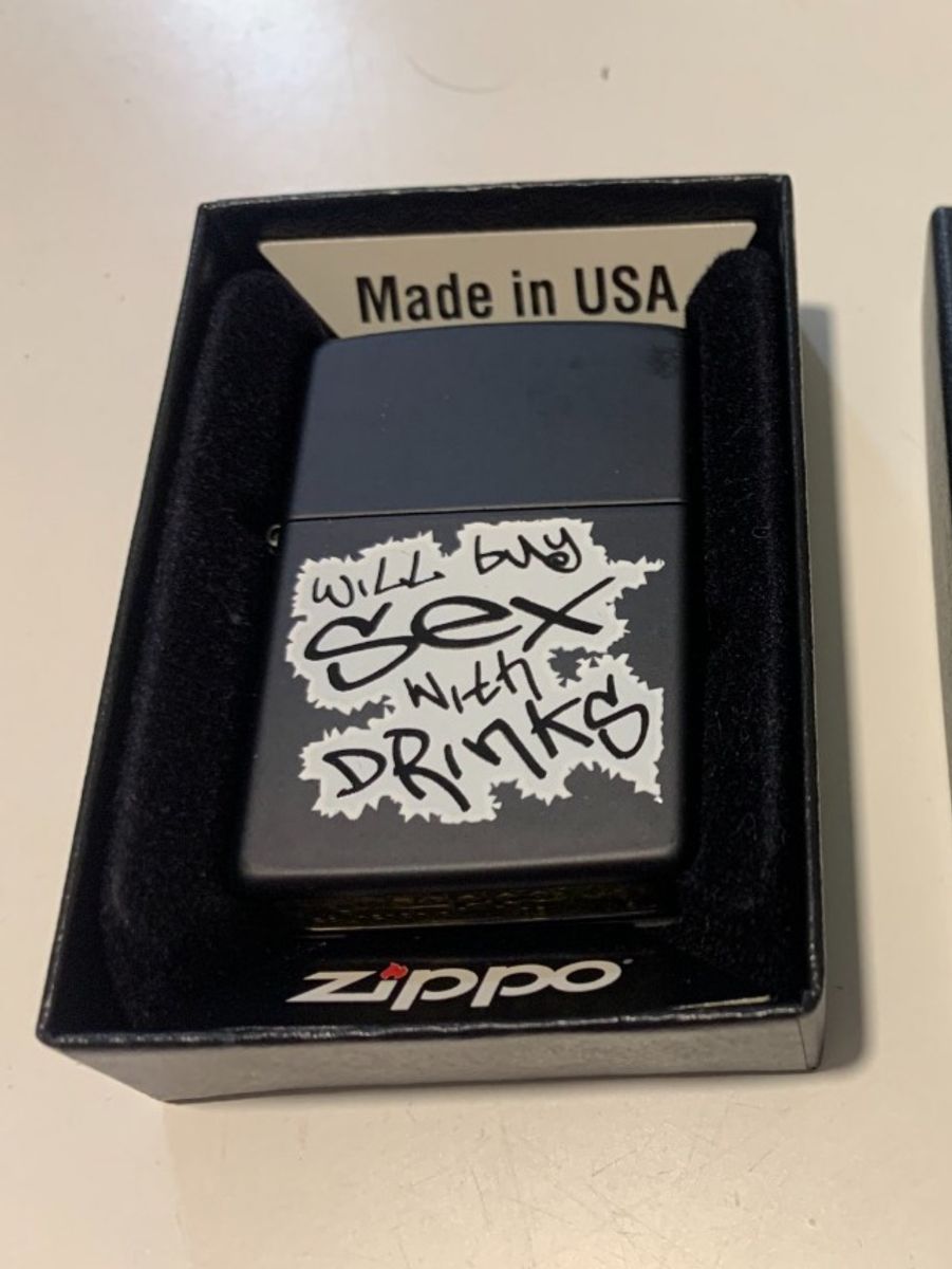 Isqueiro Zippo Will Buy Sex With Drinks Produto Vintage E Retro Zippo