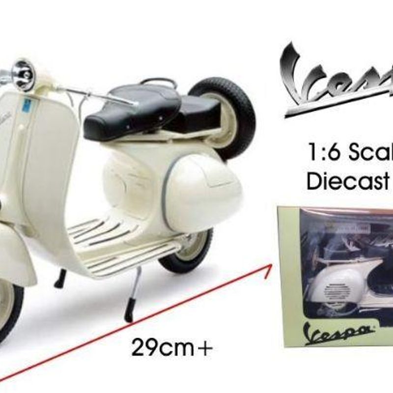 1/6 Moto Vespa Vl 150 1t Miniatura Metal New Ray 1955 29cm Novo