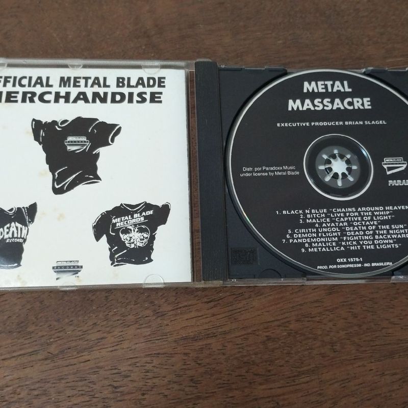 1º Cd Original Metal Massacre - Cd Compilação 1982 | Paradoxx