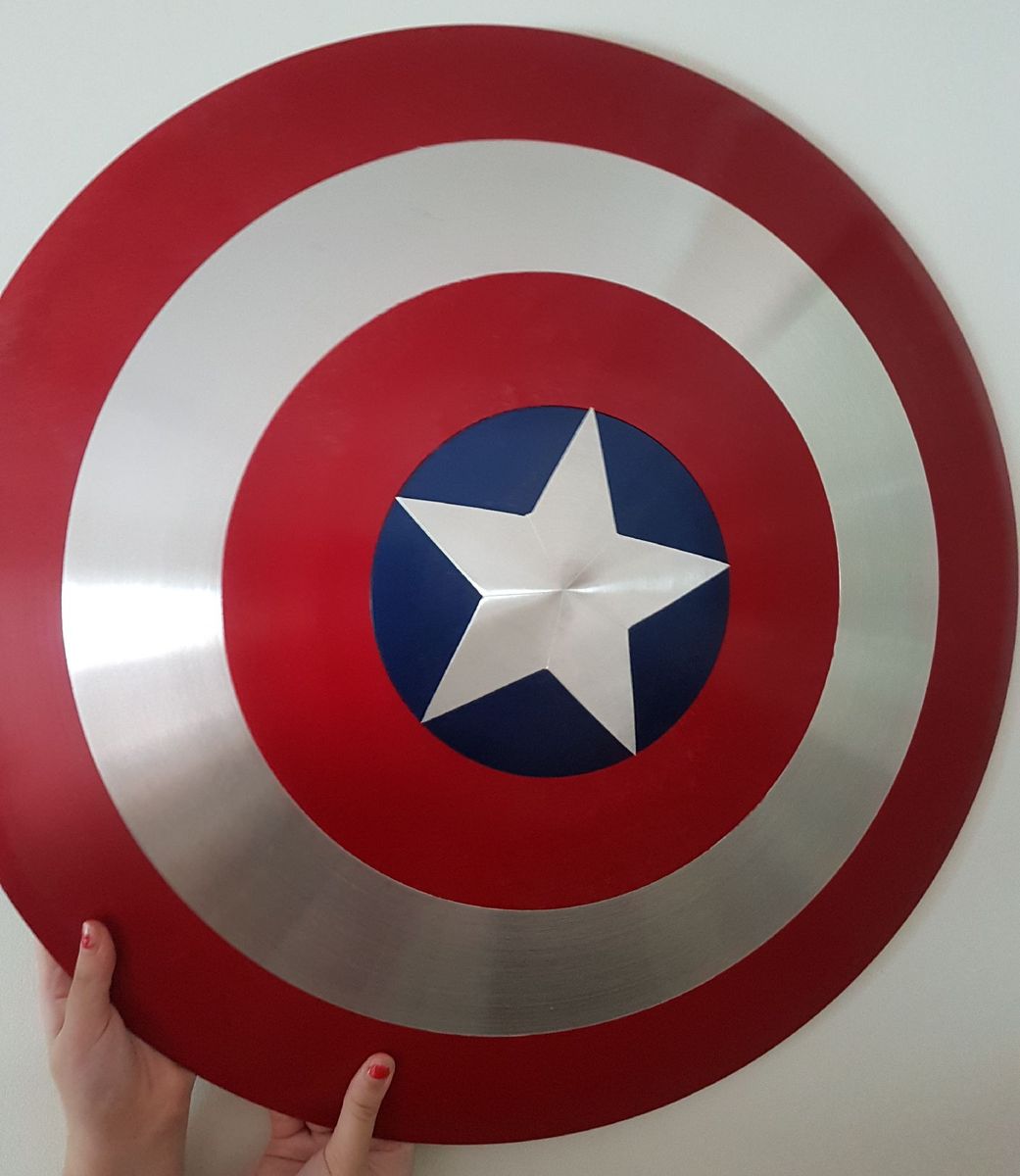 1 Escudo Capitão America Tamanho 45cm