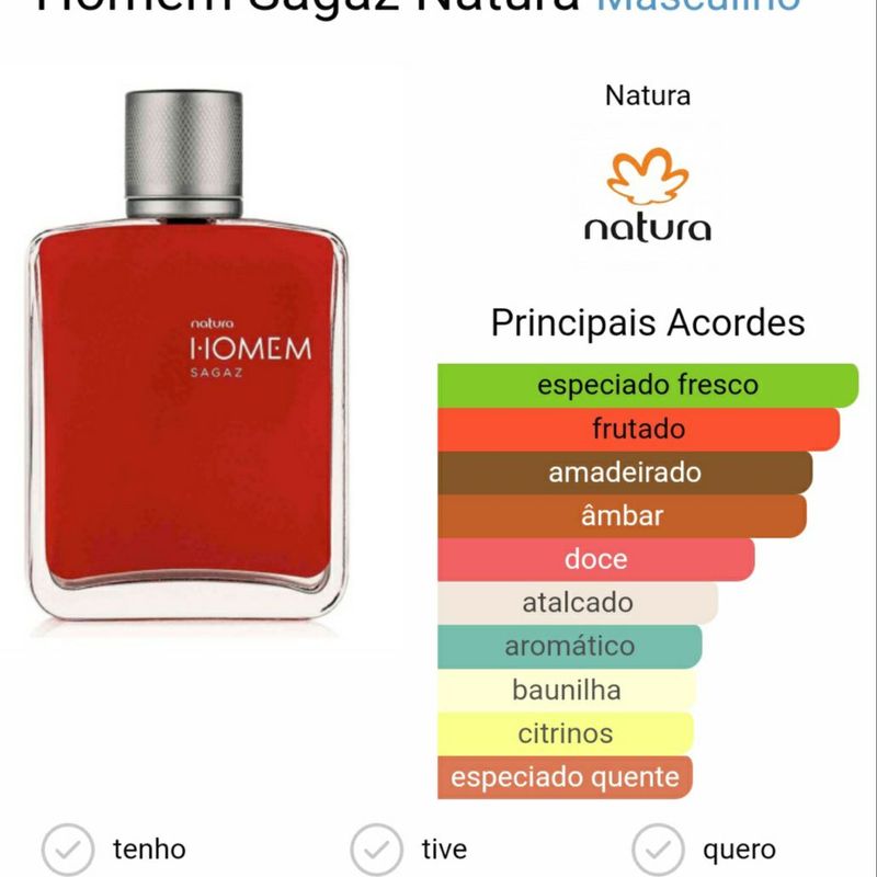 Miniatura Homem Sagaz Desodorante Perfume 25ml*validade: 05/2025 *não  Aceito Ofertas* Perfume Feminino Natura Nunca Usado 111777733 enjoei
