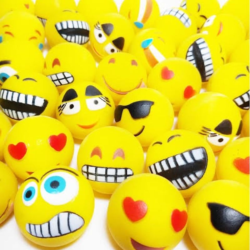 Bola Leve Amarela Smile Emojis Variados