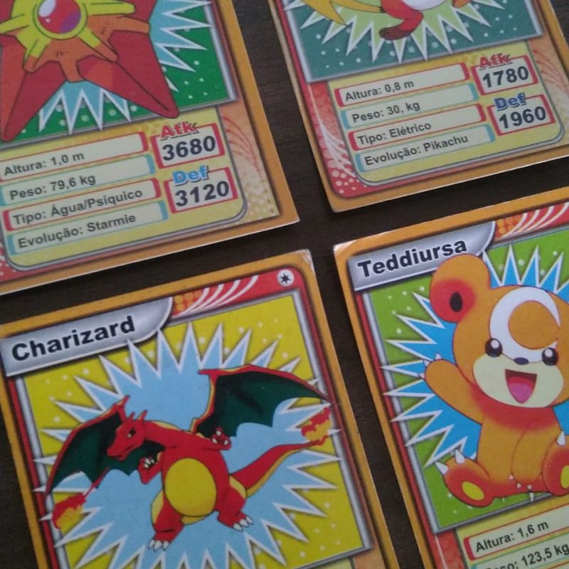 Cartinhas de Pokémon Tipo Fogo, Item Infantil Pokémon Usado 78051939