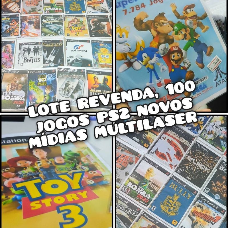 Jogos Novos de Ps2 Mídias Multilaser Alta Qualidade, Pack Jogos de