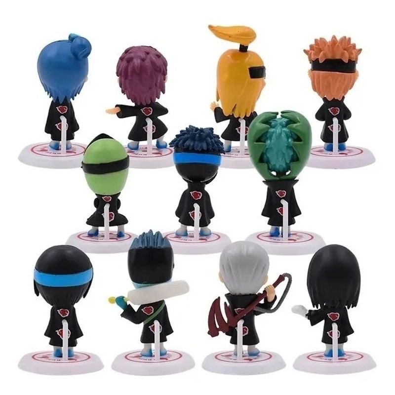 11 Bonecos Naruto Akatsuki Zetsu Hidan Deidara Kakuzu Kisame