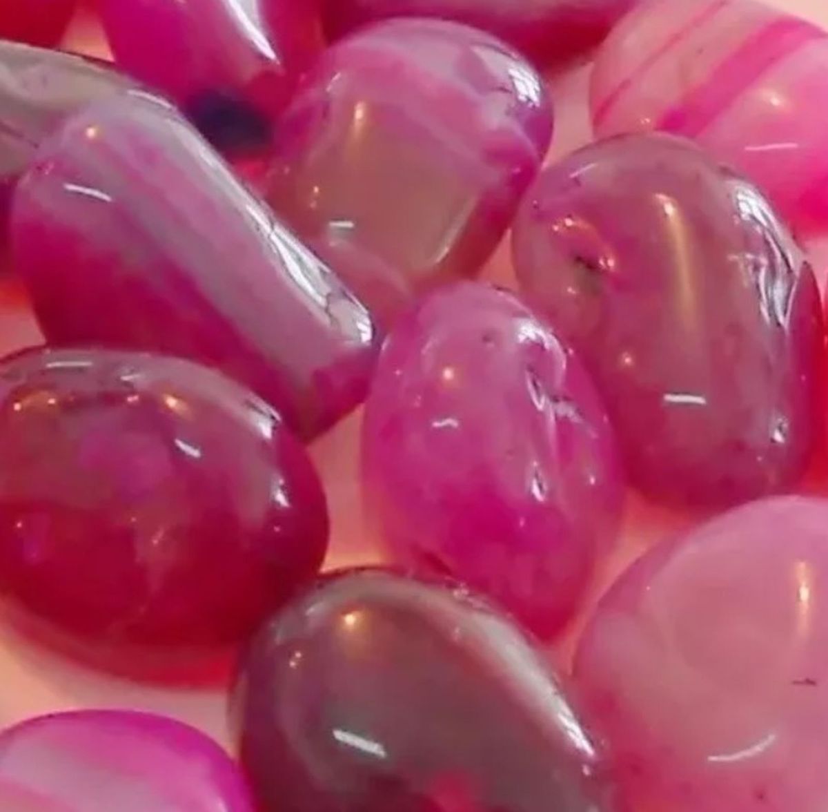 1kg De Agata Rosa Pedras Naturais Polidas Item De Decoracao Natural Nunca Usado 30612721 Enjoei