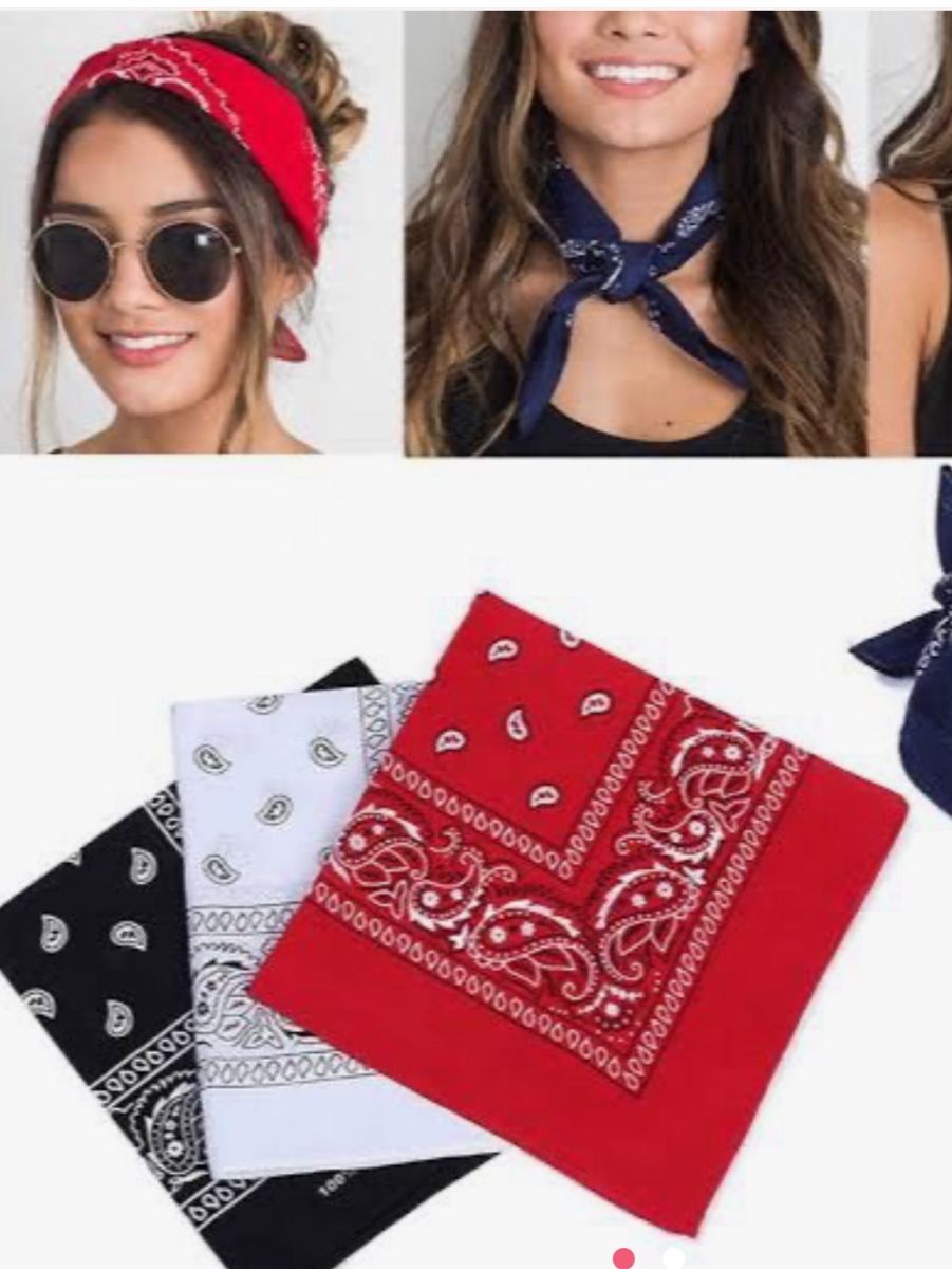 2 Bandana Estilo Produto Feminino Importado Nunca Usado 41226623 enjoei