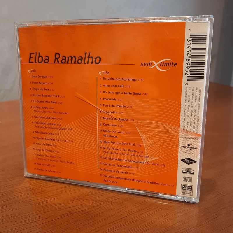 2 Cd - Elba Ramalho - sem Limite | Universal Usado 99345965