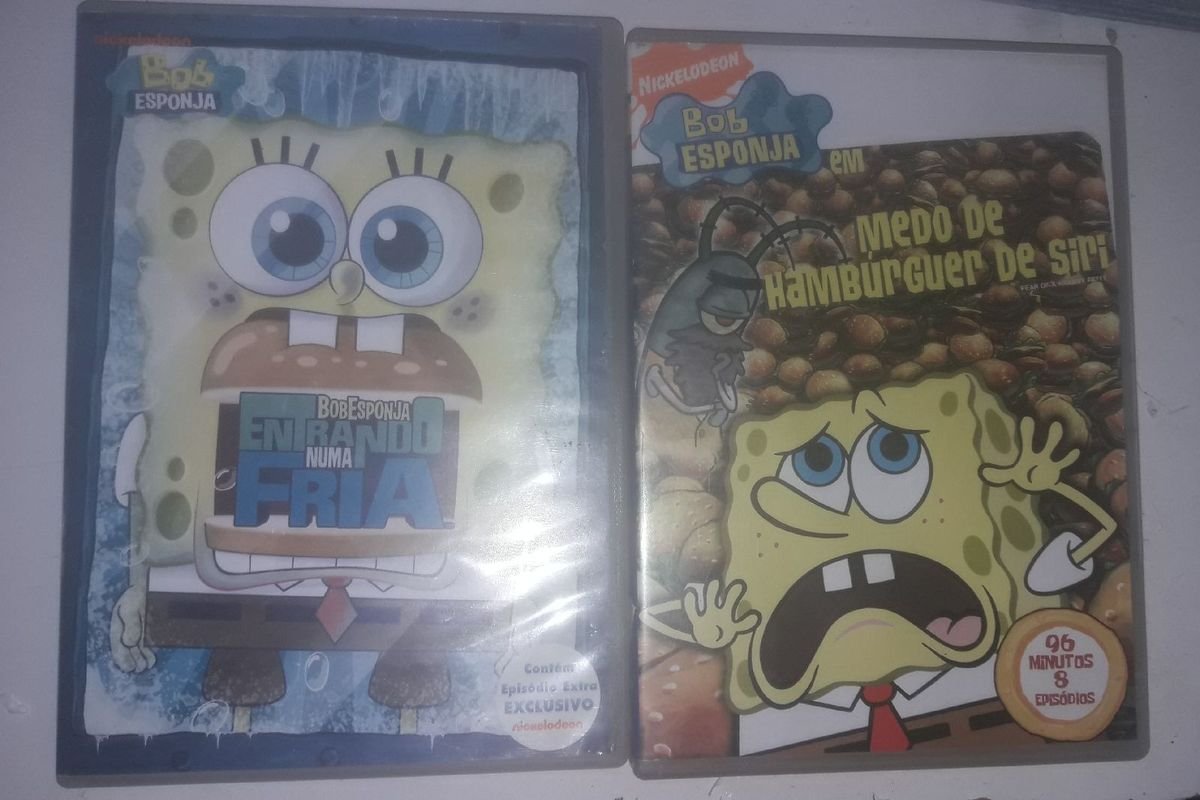 2 Dvds Bob Esponja Filme E Série Paramount Usado 55562928 Enjoei 