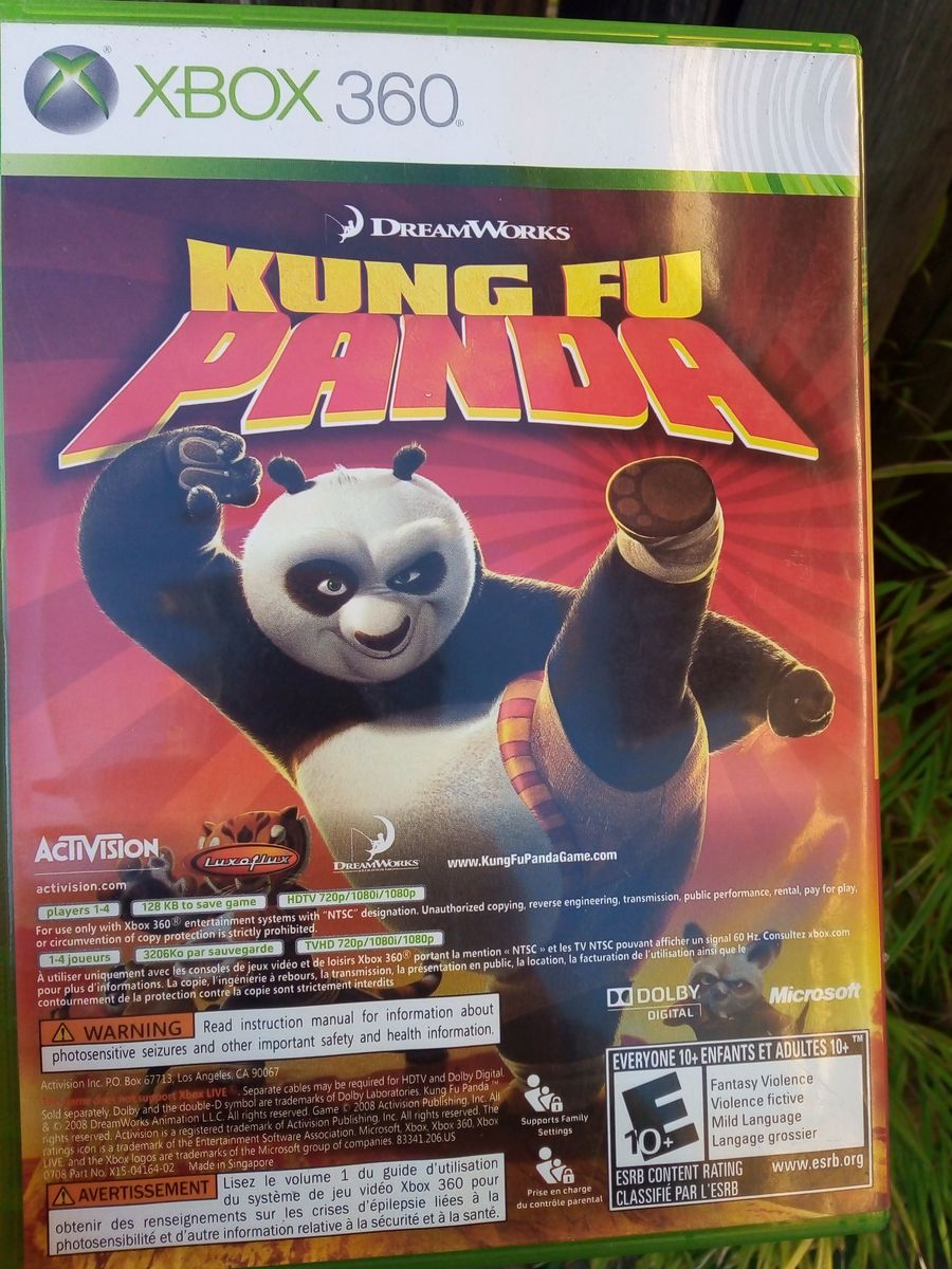 2 In 1 Jogo Kung Fu Panda e Indiana Jones Lego P Xbox 360 | Jogo de ...