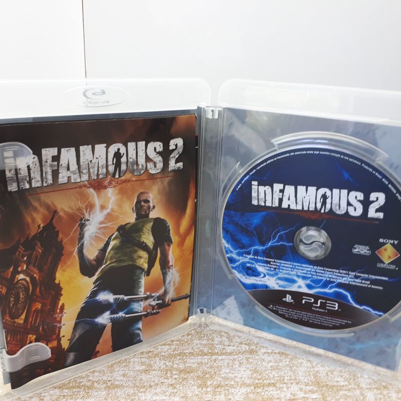 2 Jogos Ps3 Originais Infamous e Infamous 2