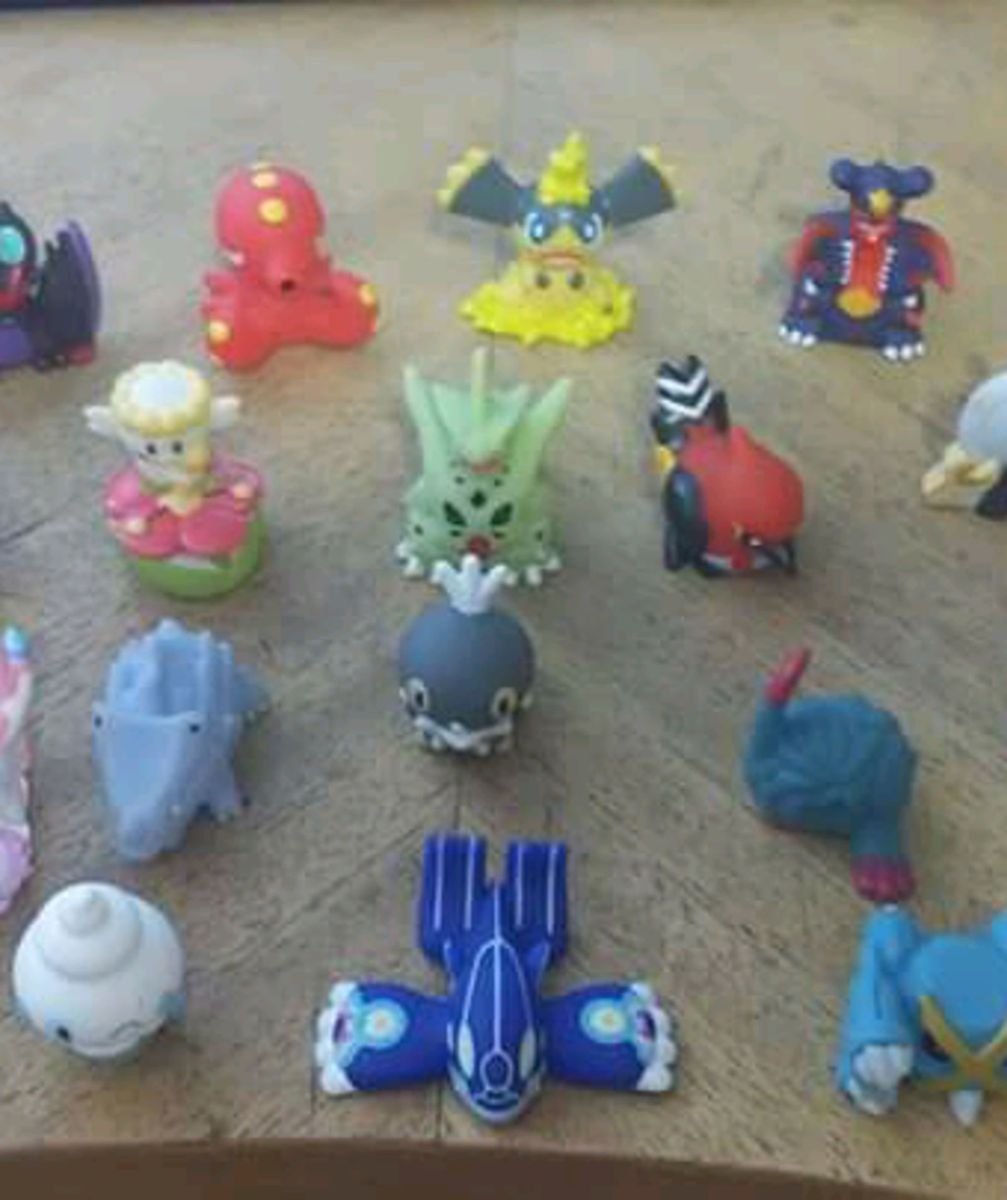 Brinquedo Pokemon Miniatura Dedoche - 10 Unidades