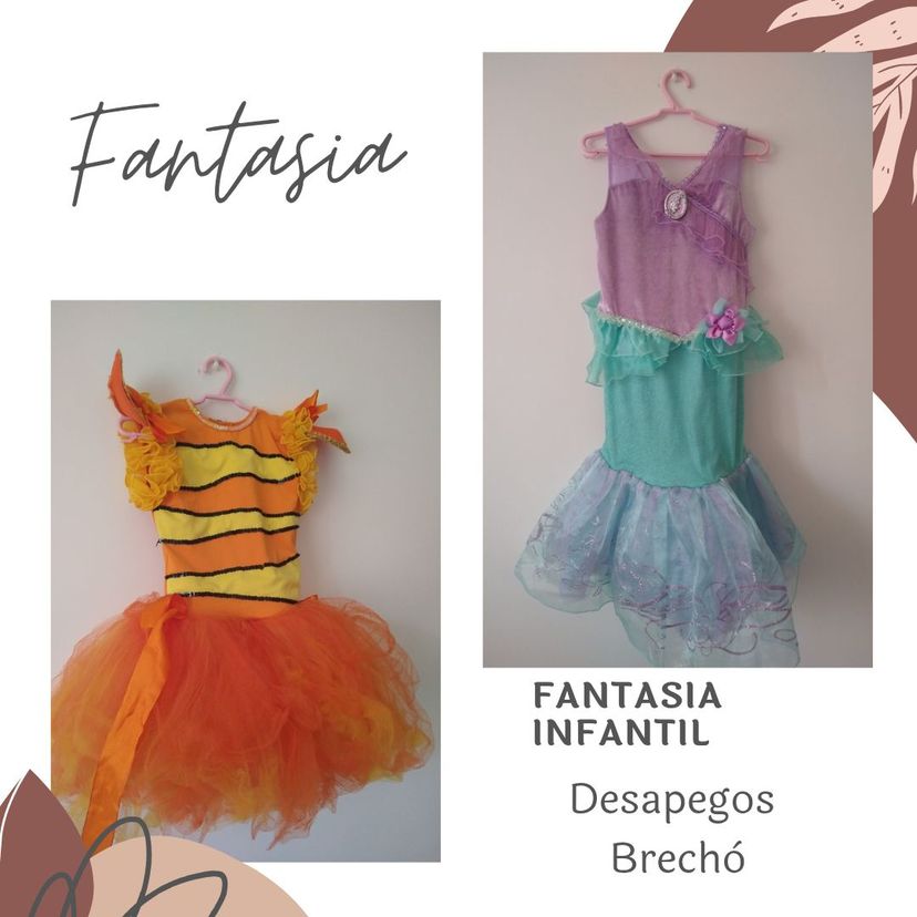 2 vestido fantasia infantil 5/6 - menina disney