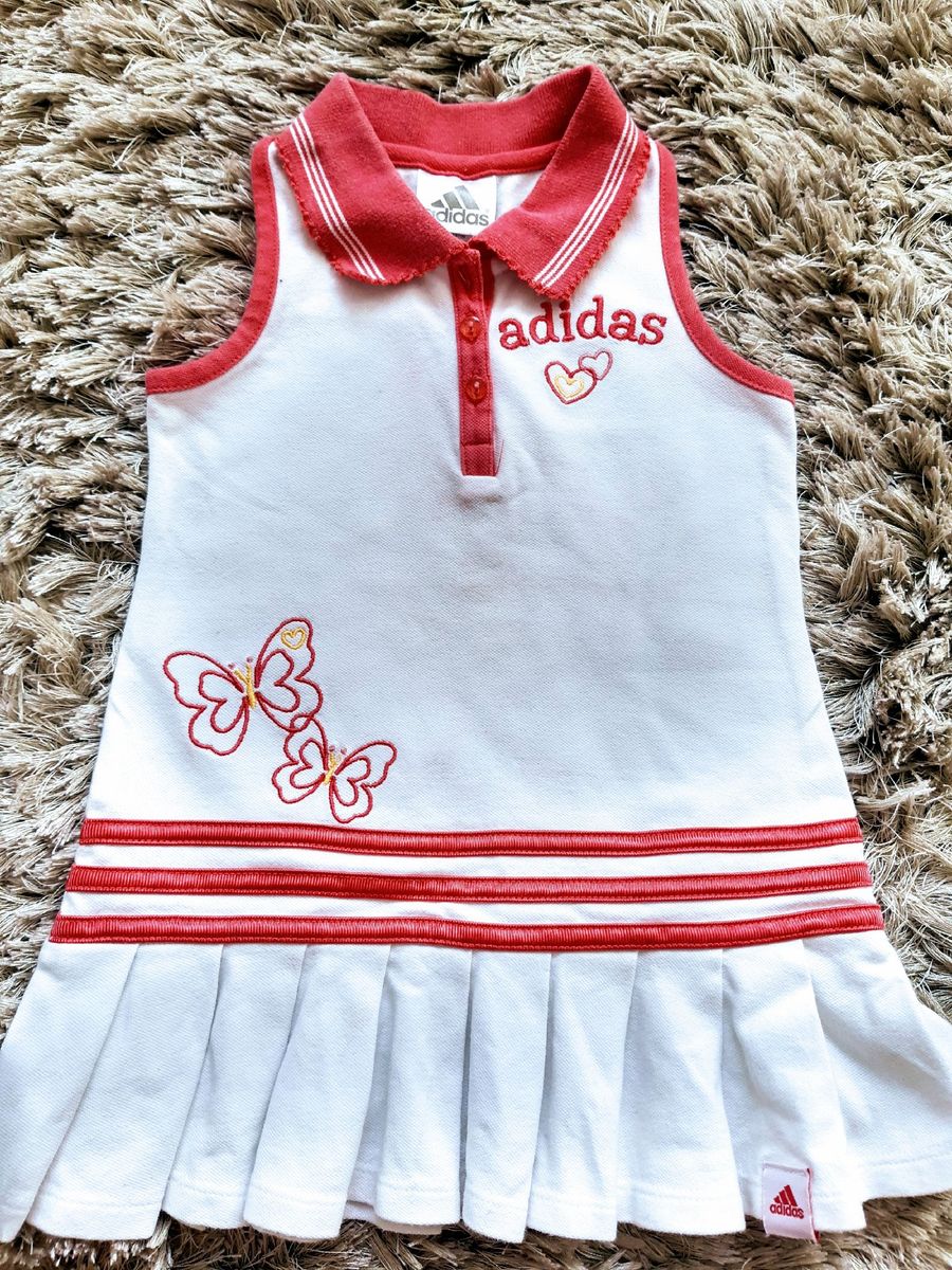 vestido infantil adidas