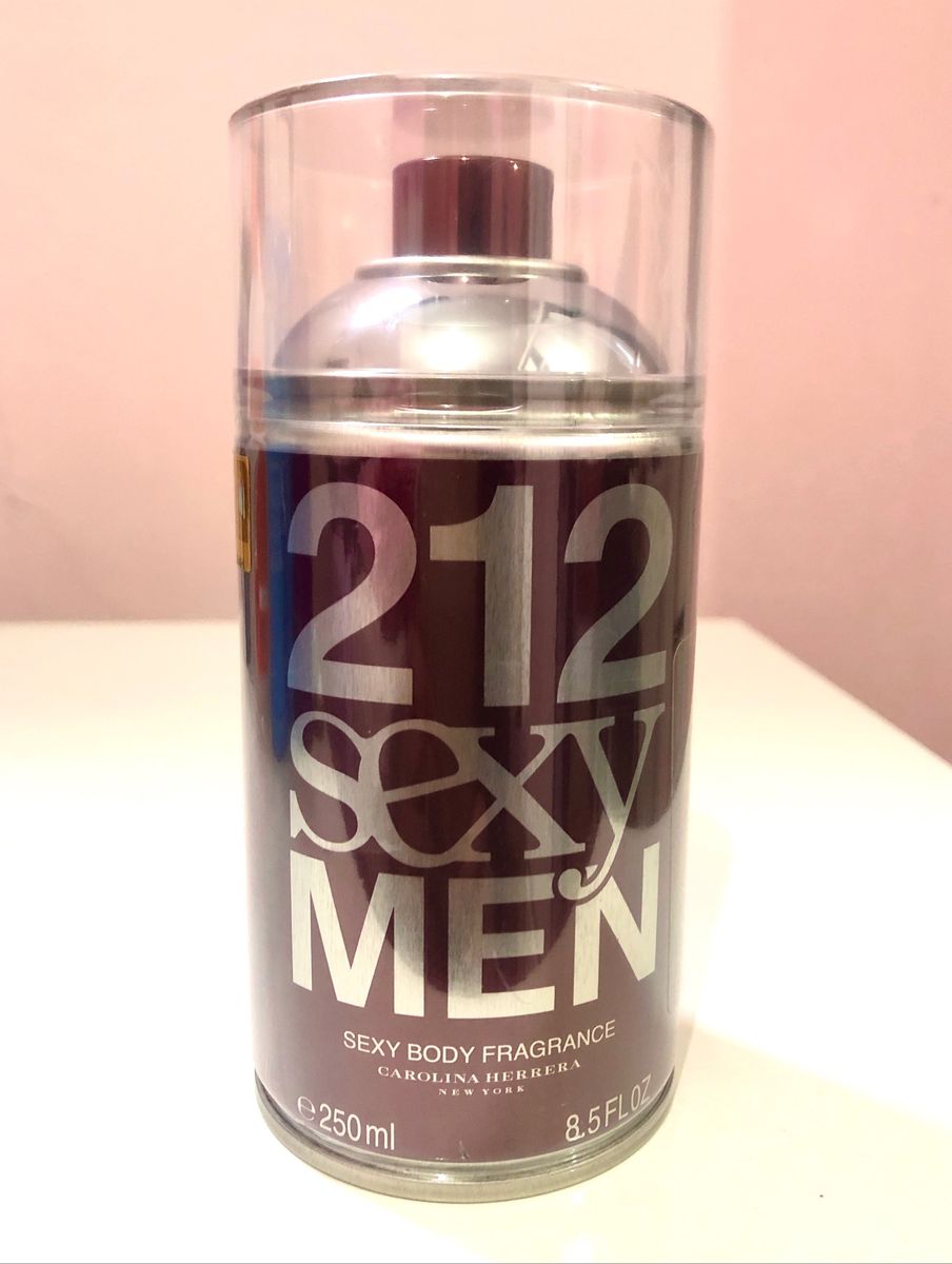 212 Sexy Men Body Spray 250ml Original Lacrado Perfume Masculino Carolina Herrera Nunca 