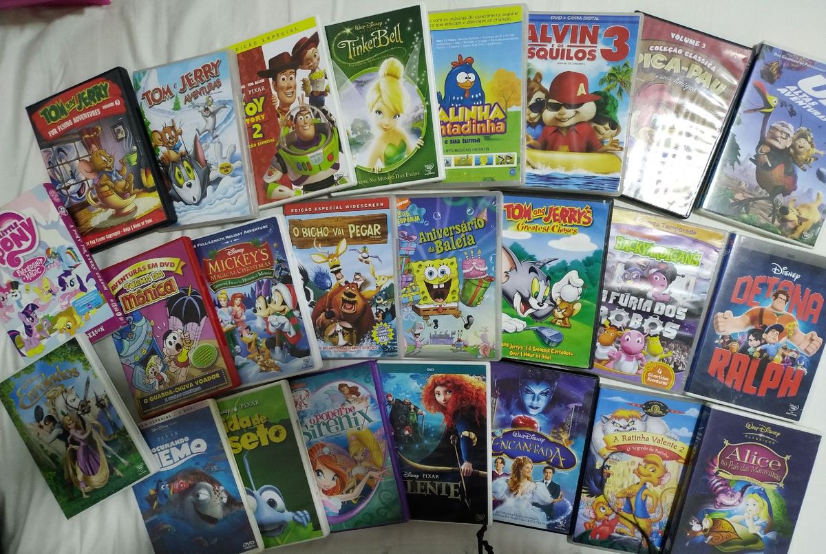 24 Dvd's Originais Infantis(maiores Sucessos) Item Infantil Disney