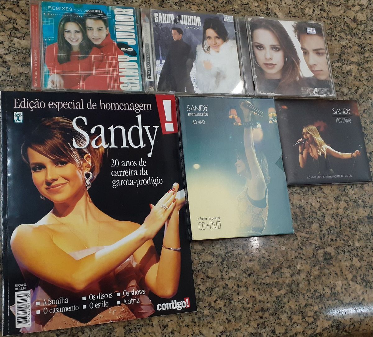 Cds Antigos E Usados Sandy E Junior Cd E Dvd Manuscrito Cd Meu Canto Revista Edi O