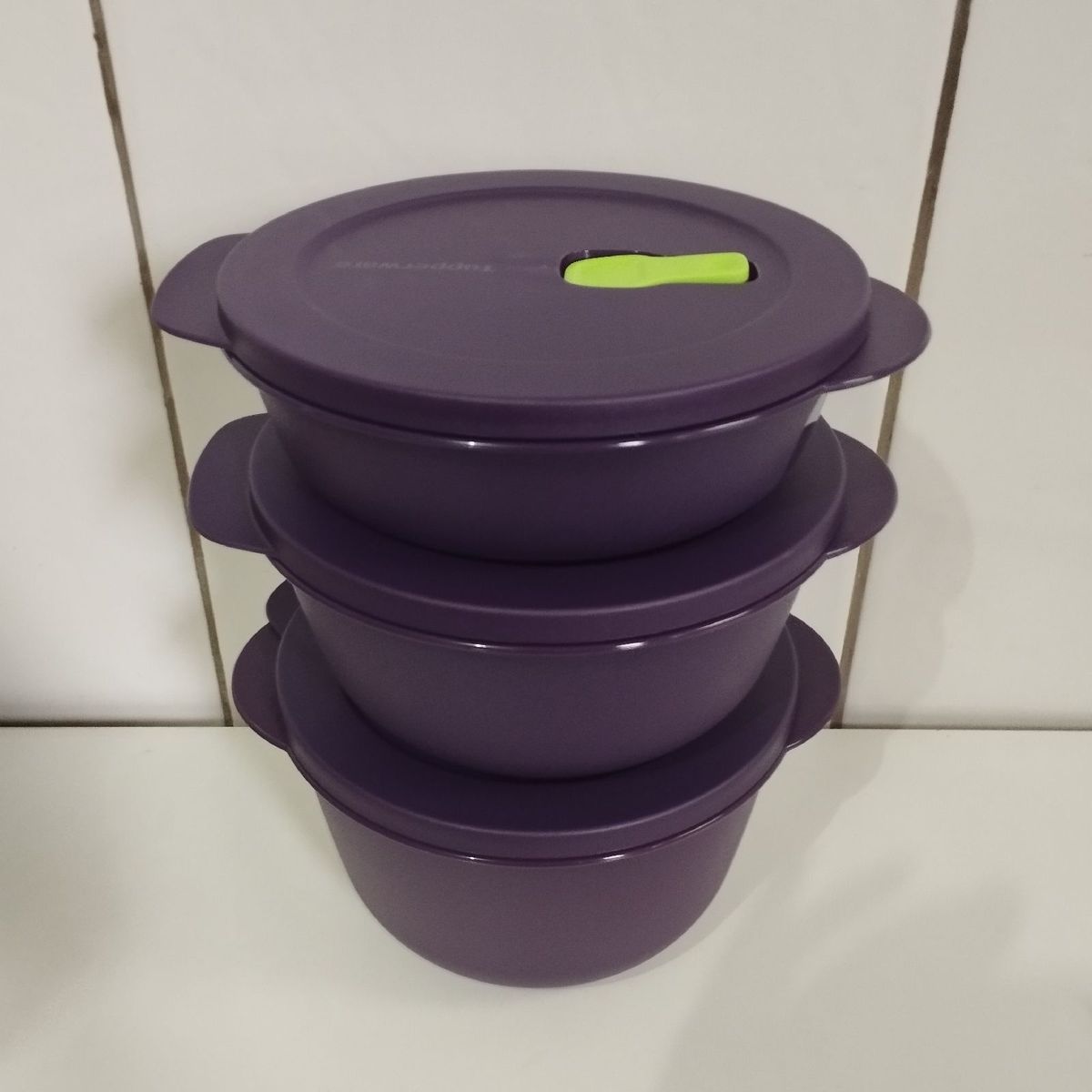 3 Cristalwave Beringela Microondas Tupperware | Móvel de Cozinha ...