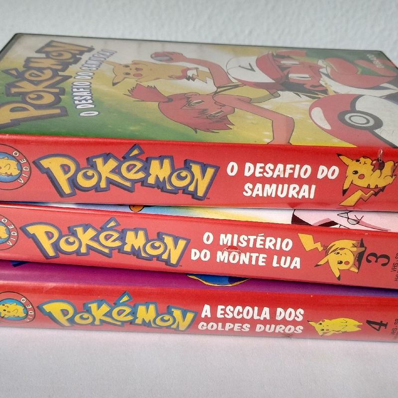 3 Fitas Vhs Pokémon 2, 3 e 4 (Originais)