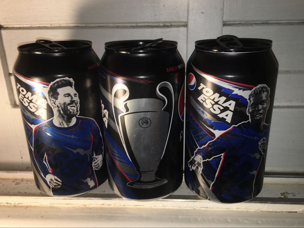 Pepsi traz ao Brasil lata comemorativa da UEFA Champions League 2019